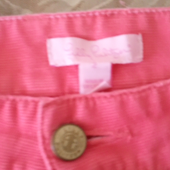 Lilly Pulitzer corduroy Main Line Fit Pants Pink - Picture 2 of 5